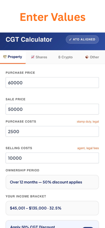CGT Calculator VIC 2 CGT Tax Calculator