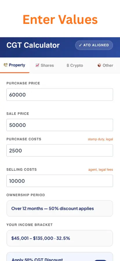 Home 2 cgt tax calculator